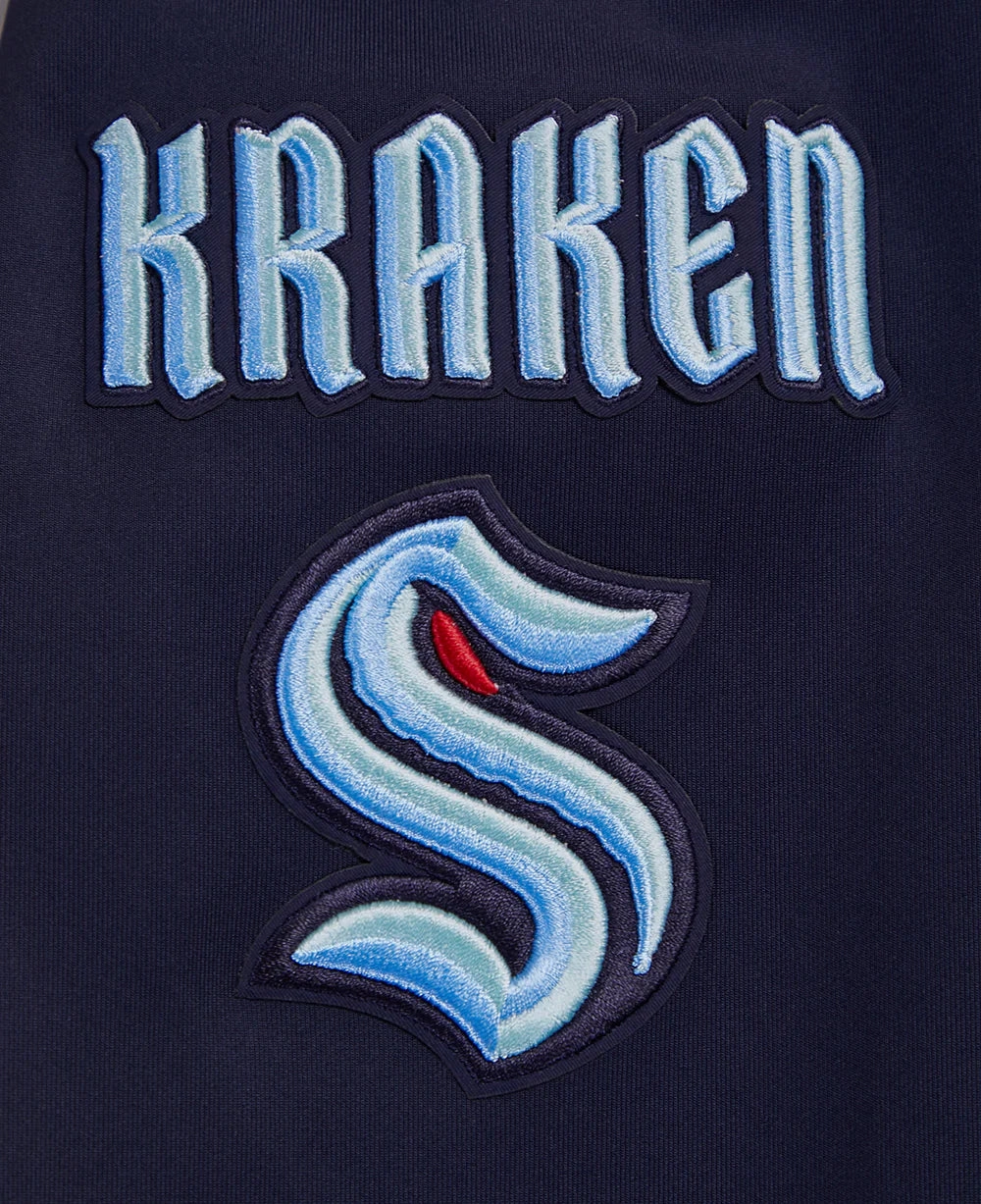 Seattle Kraken Pro Standard NHL Team Chenille Hoodie Jumper - Navy