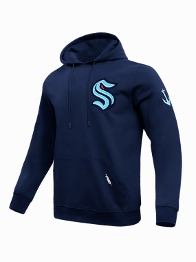 Seattle Kraken Pro Standard NHL Team Chenille Hoodie Jumper - Navy