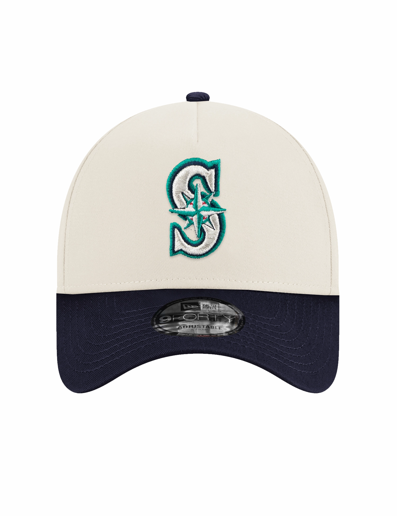 Seattle Mariners New Era MLB 35th Ann 9FORTY A-Frame Snapback Hat - Chrome