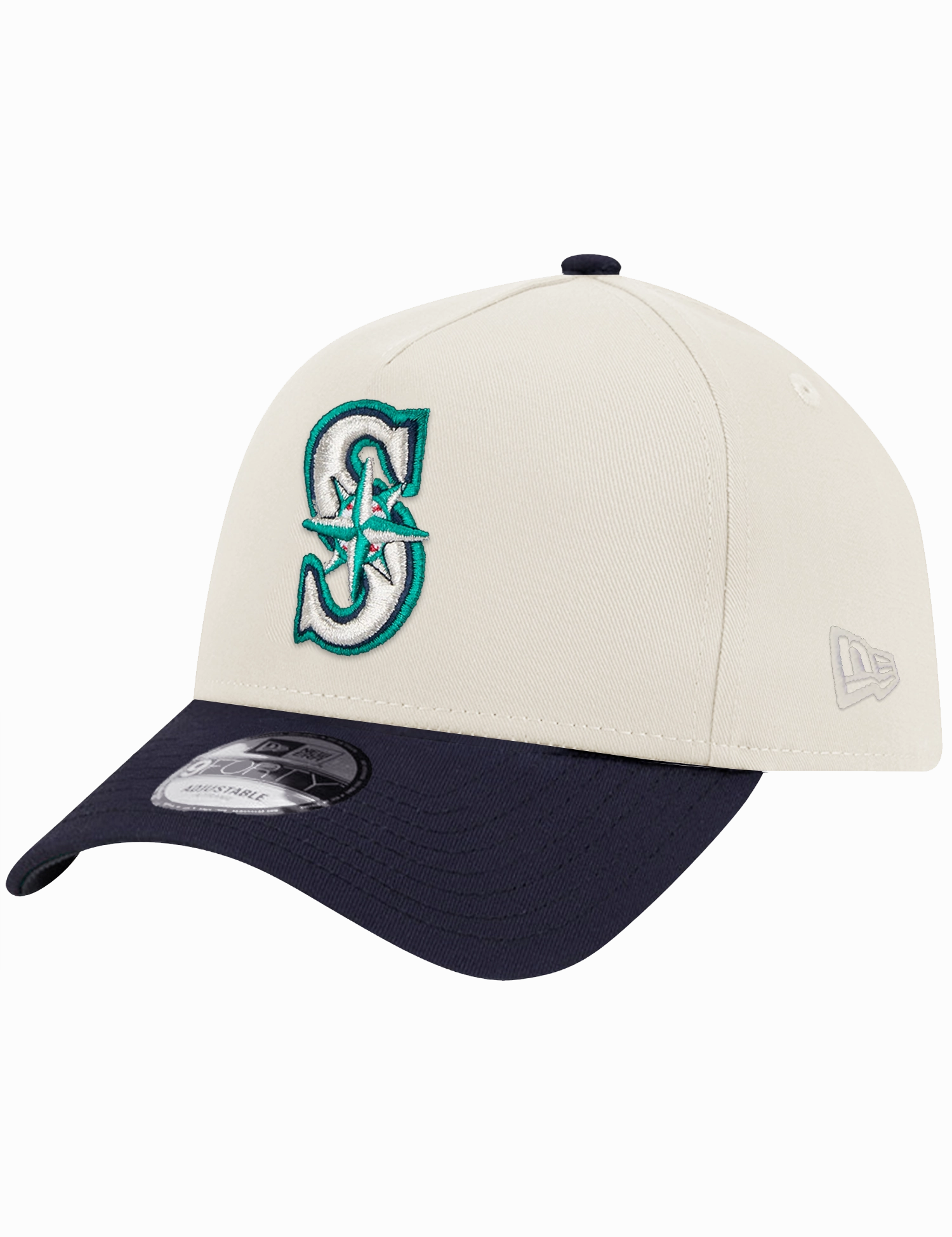 Seattle Mariners New Era MLB 35th Ann 9FORTY A-Frame Snapback Hat - Chrome