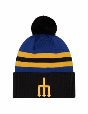 Seattle Mariners New Era MLB City Connect Knit Beanie - Blue