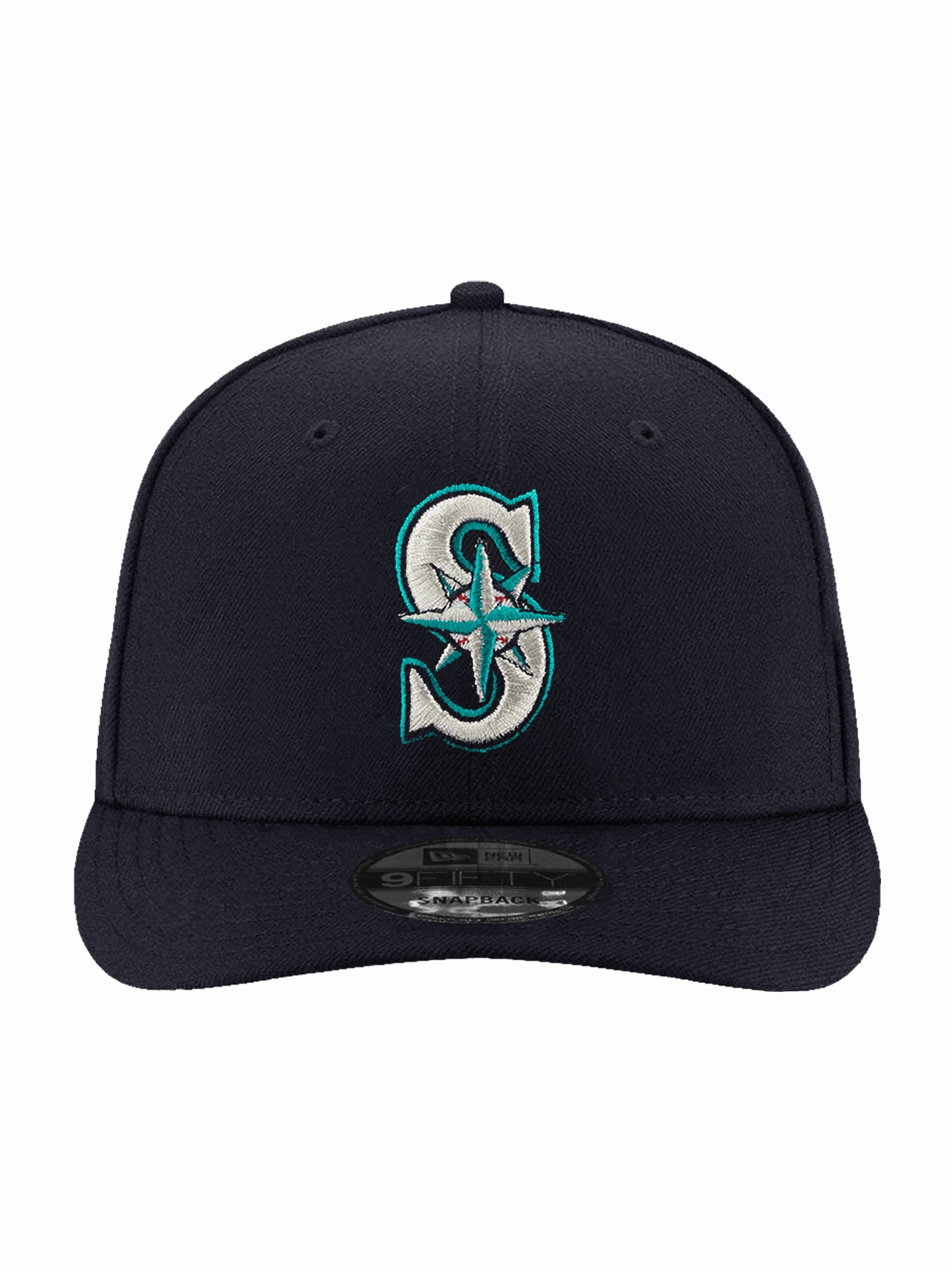 Seattle Mariners New Era MLB Team Pre-Curved 9FIFTY Snapback Hat - Navy