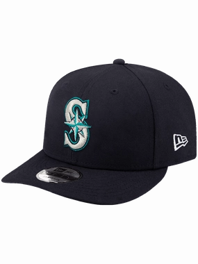Seattle Mariners New Era MLB Team Pre-Curved 9FIFTY Snapback Hat - Navy