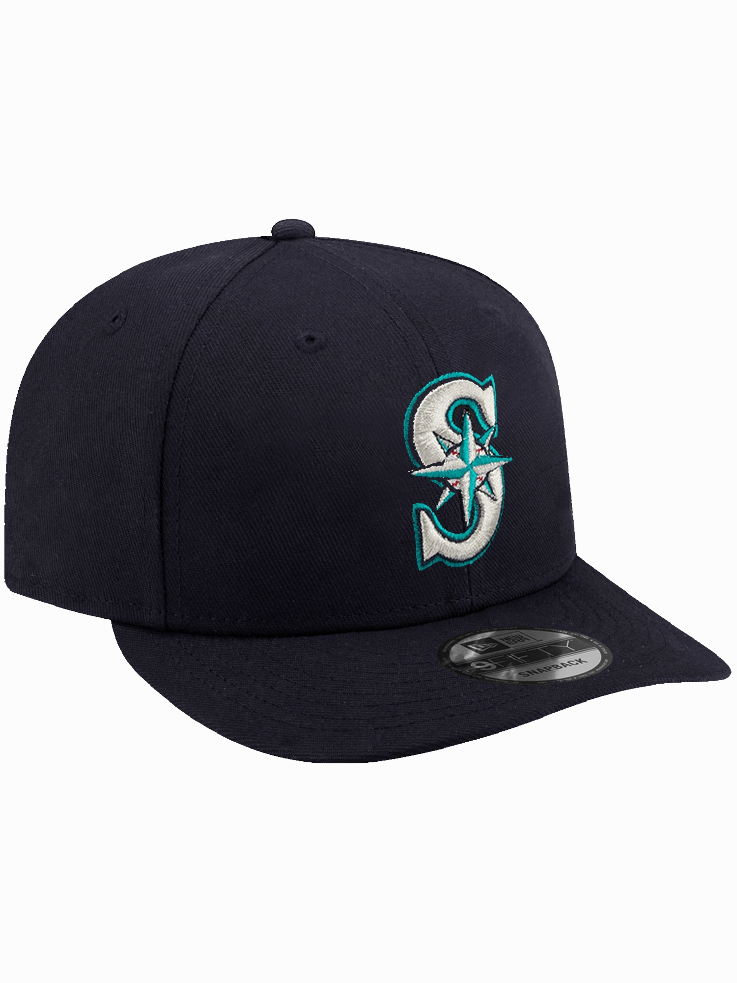 Seattle Mariners New Era MLB Team Pre-Curved 9FIFTY Snapback Hat - Navy