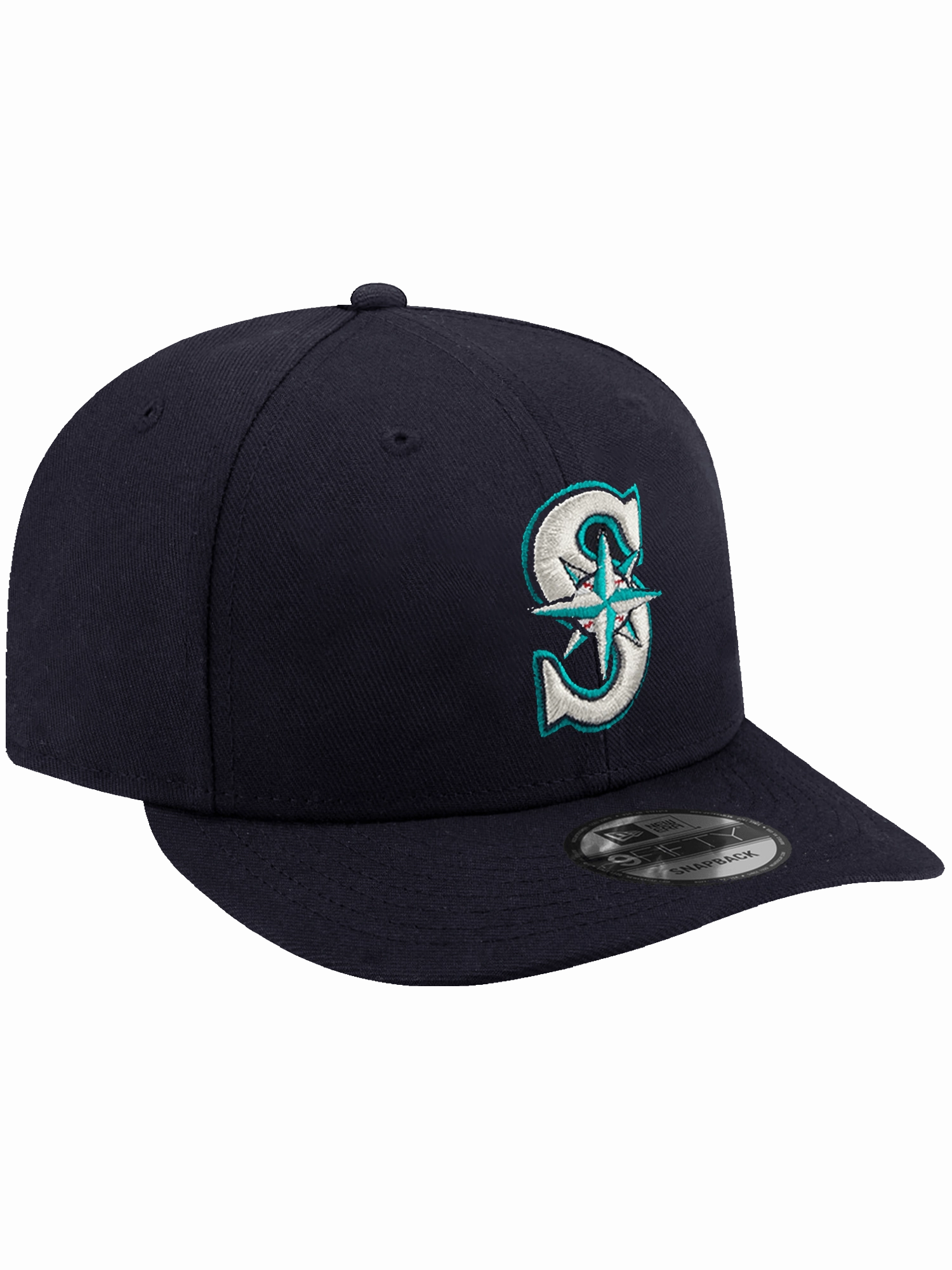 Seattle Mariners New Era MLB Team Pre-Curved 9FIFTY Snapback Hat - Navy