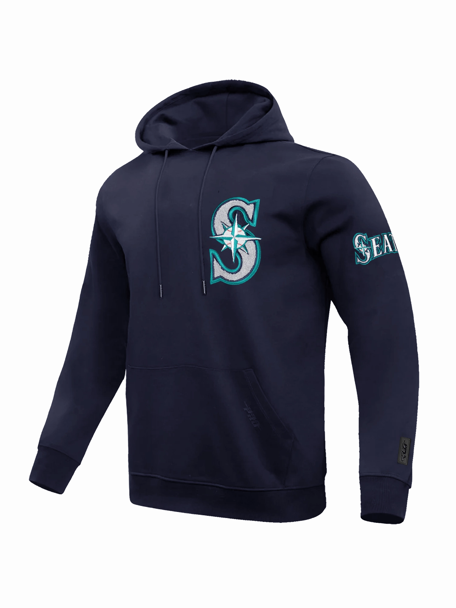 Seattle Mariners Pro Standard MLB Team Chenille Hoodie Jumper  - Navy