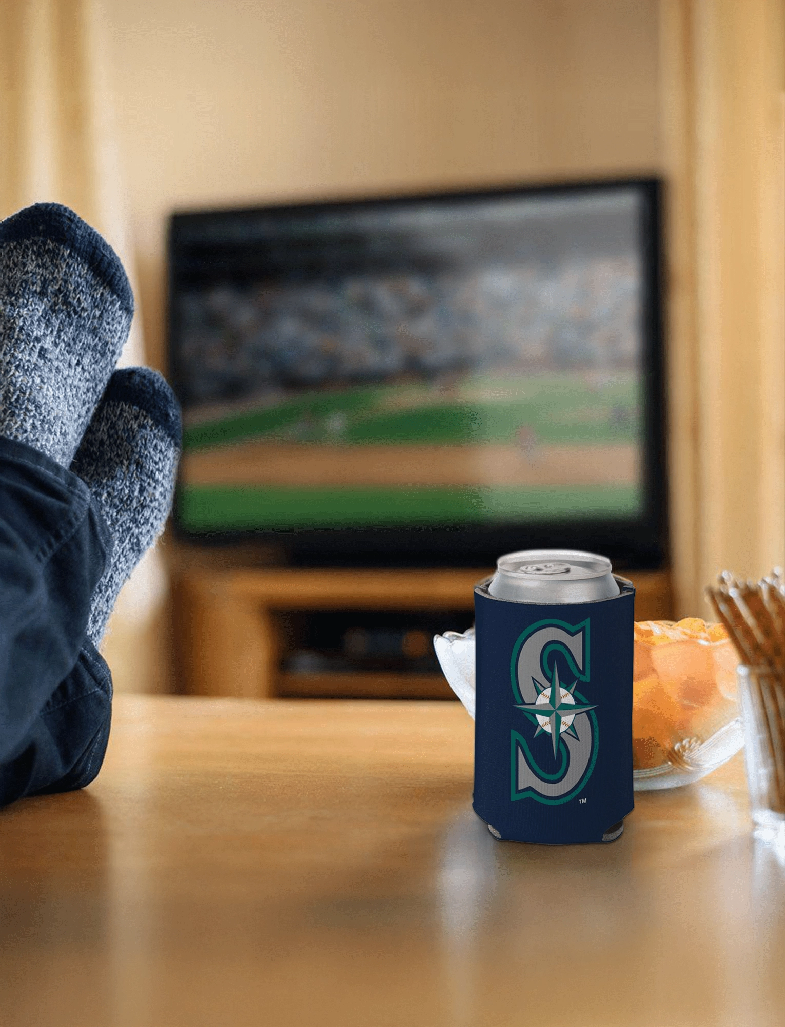 Seattle Mariners Wincraft MLB Double Sided Can Cooler/Stubby Holder