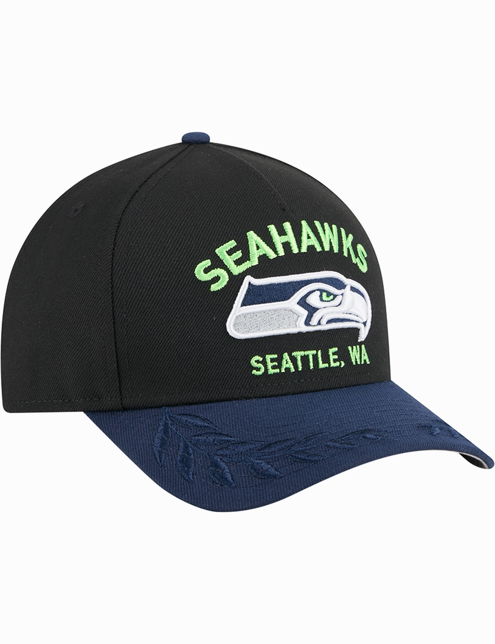 Seattle Seahawks New Era NFL 25 Draft 9FORTY M-Crown Snapback Hat - Black