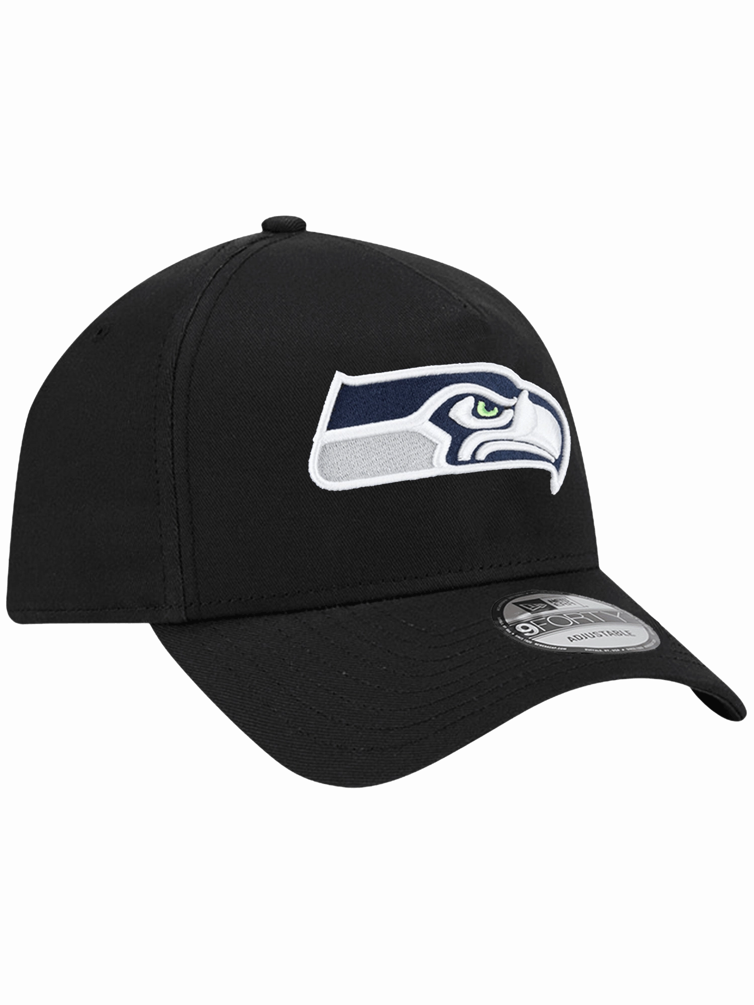 Seattle Seahawks New Era NFL Team 9FORTY A-Frame Snapback Hat - Black