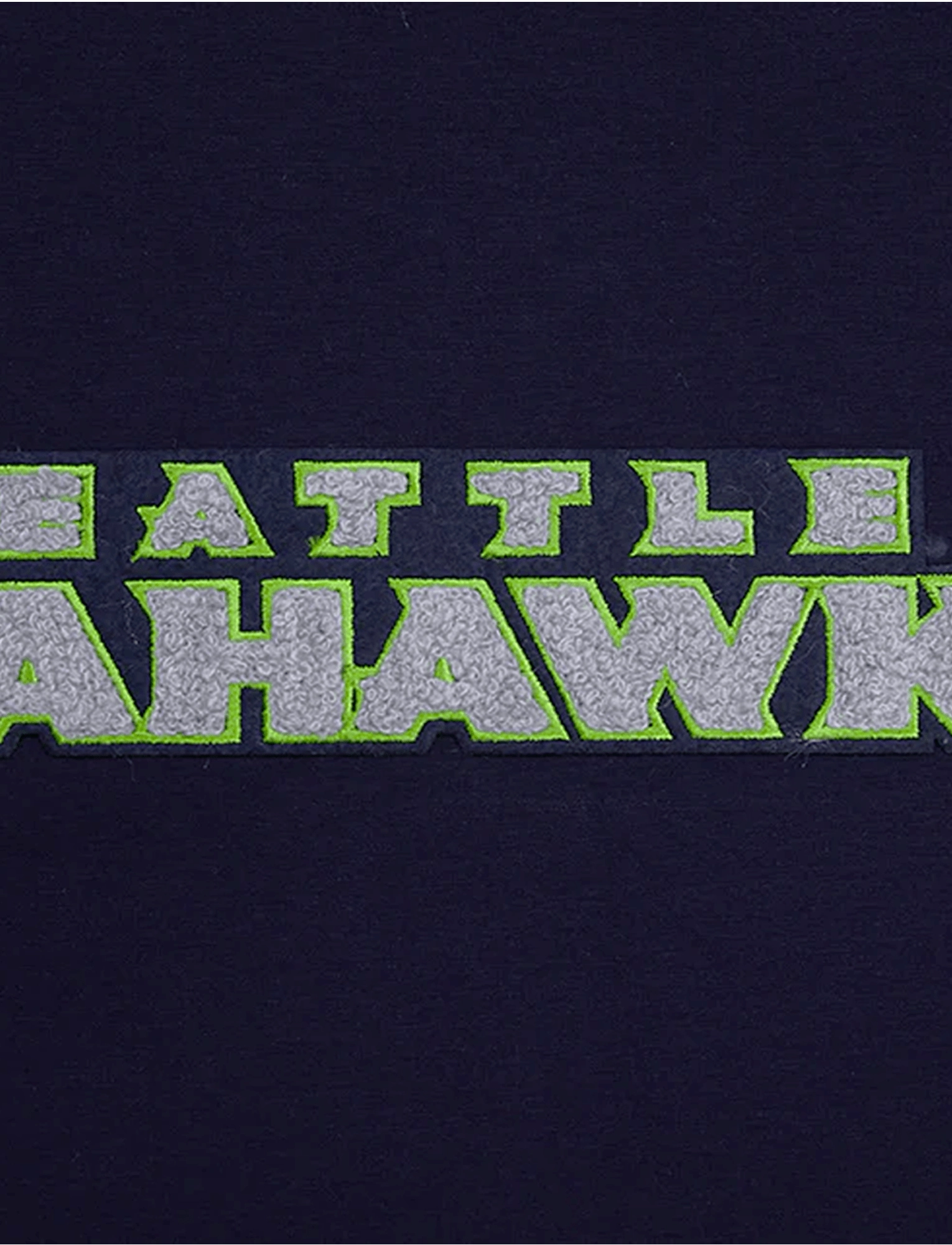Seattle Seahawks Pro Standard NFL Classic Chenille Flex T-Shirt - Navy