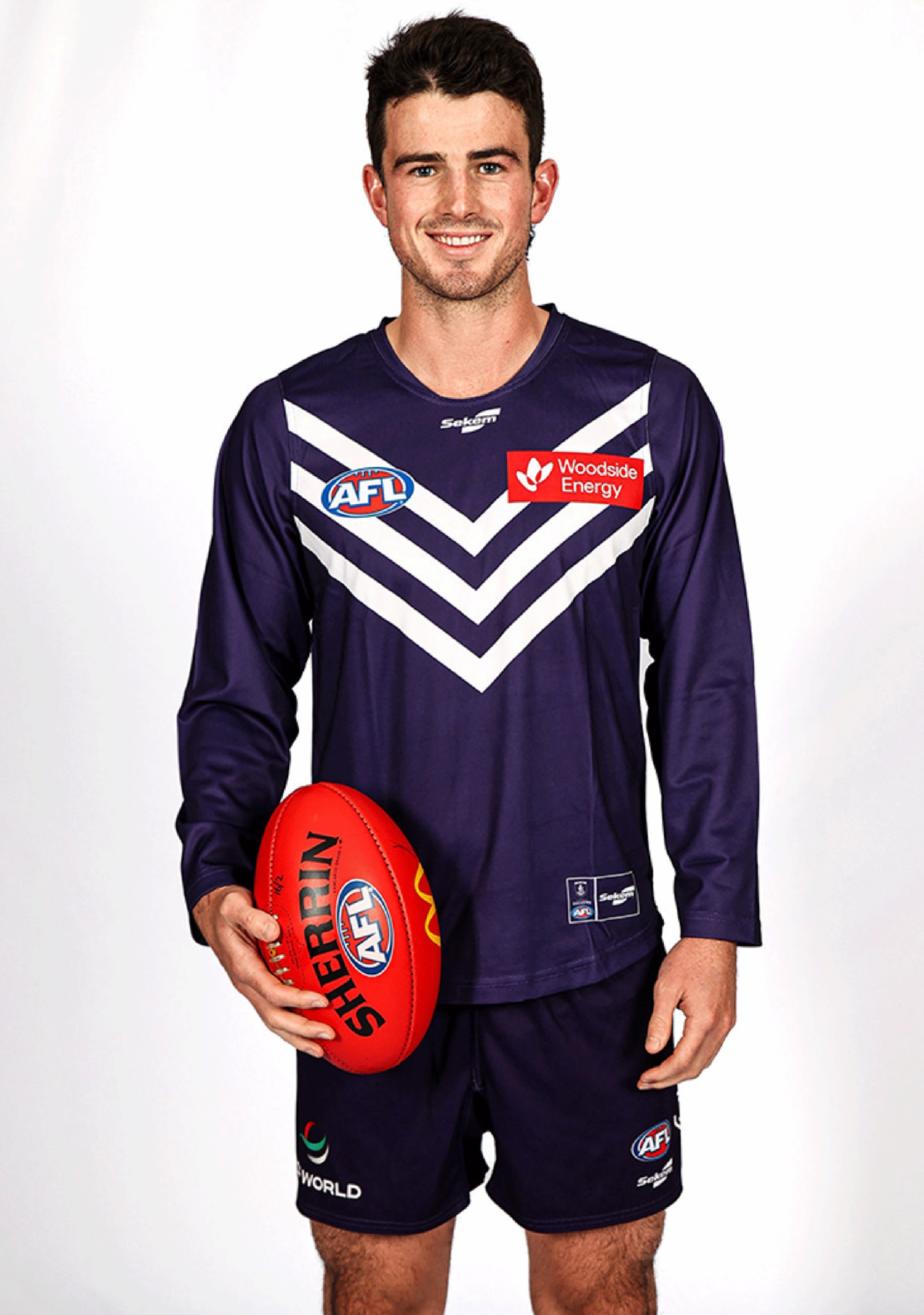 Sekem Fremantle Dockers 2023 Adults Home Replica Long Sleeve Jumper