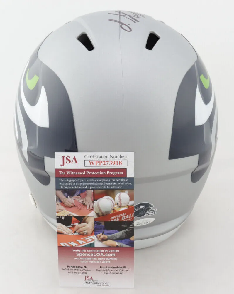 Shaquem & Shaquill Griffin Signed Seattle Seahawks Full-Size Helmet (JSA COA)