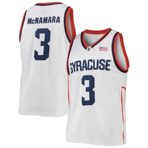 S.Orange #3 Gerry McNamara Original Retro Brand Alumni Commemorative Classic Basketball Jersey White Stitched American College Jerseys