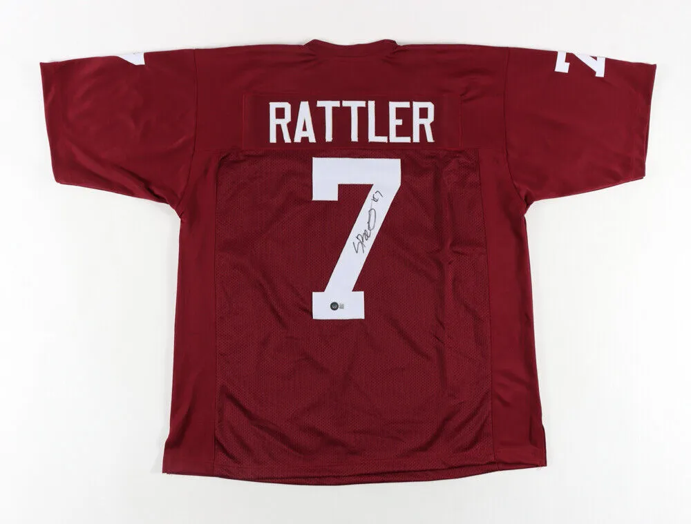 Spencer Rattler Signed Oklahoma Sooners Jersey (Beckett Holo)  2021 Sophmore QB
