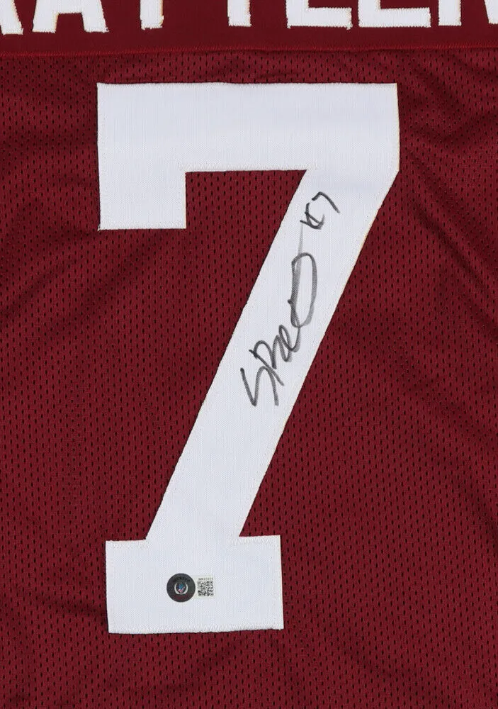Spencer Rattler Signed Oklahoma Sooners Jersey (Beckett Holo)  2021 Sophmore QB