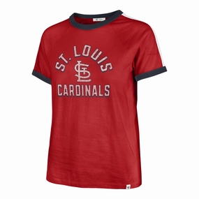 ST. LOUIS CARDINALS DOUBLE HEADER SWEET HEAT '47 PEYTON TEE WOMENS