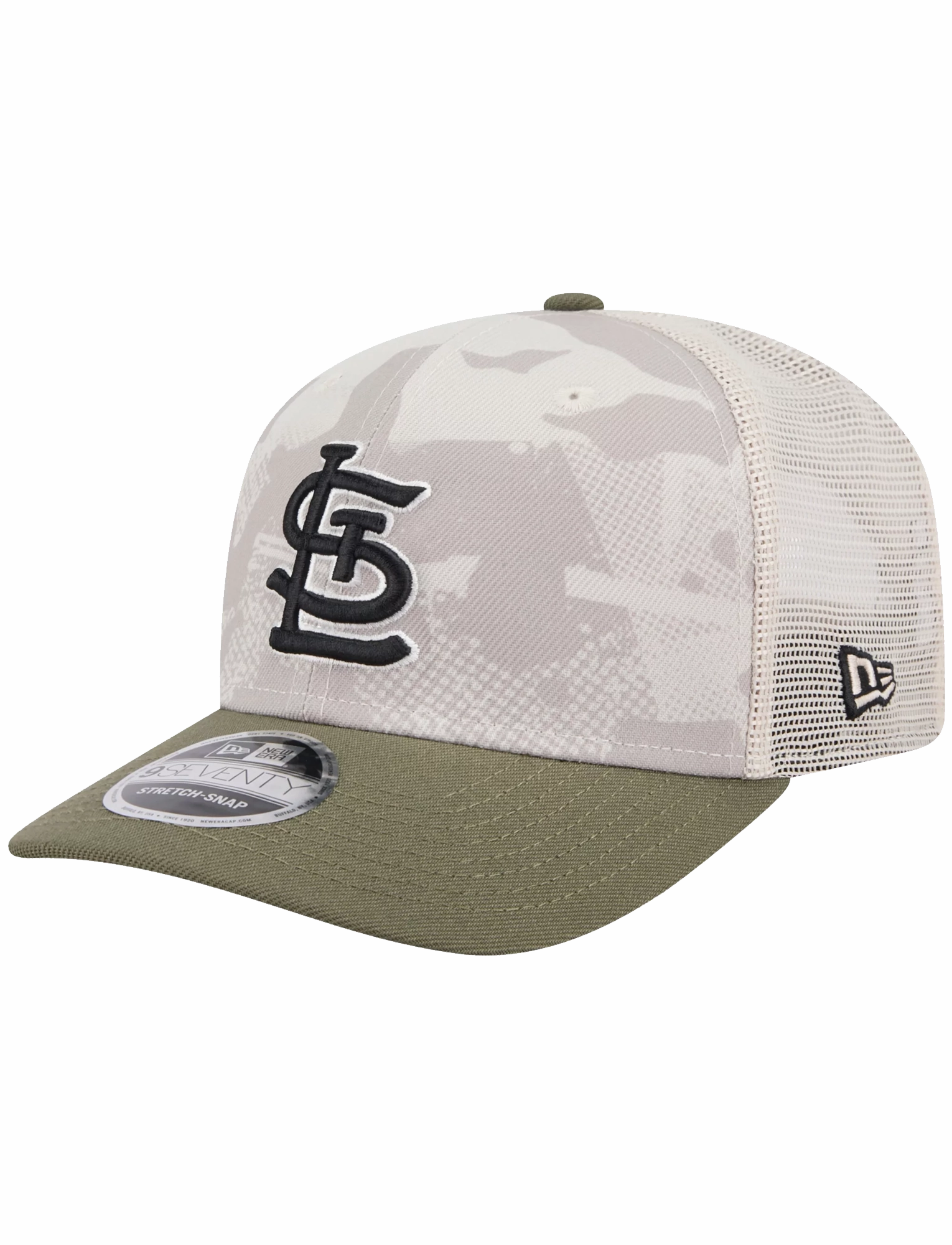 St Louis Cardinals New Era MLB Armed Forces 2025 9SEVENTY Stretch-Snapback Hat