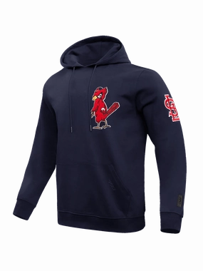 St Louis Cardinals Pro Standard MLB Team Chenille Hoodie Jumper  - Navy