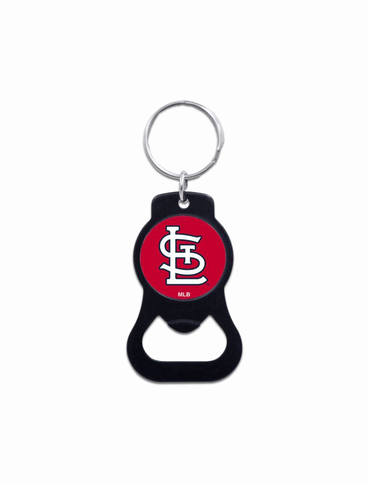 St Louis Cardinals Wincraft MLB Team Logo/Black Bottle Opener Key Ring