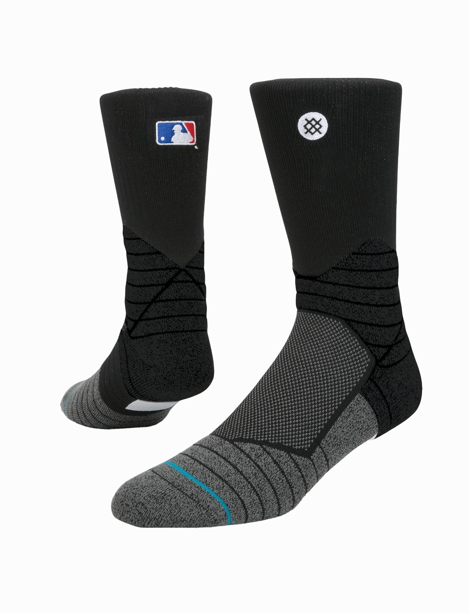 Stance MLB On-Field Diamond Pro Batterman Crew Socks - Black