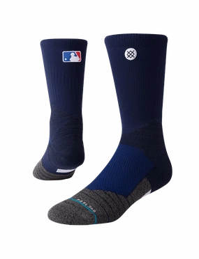 Stance MLB On-Field Diamond Pro Batterman Crew Socks - Navy