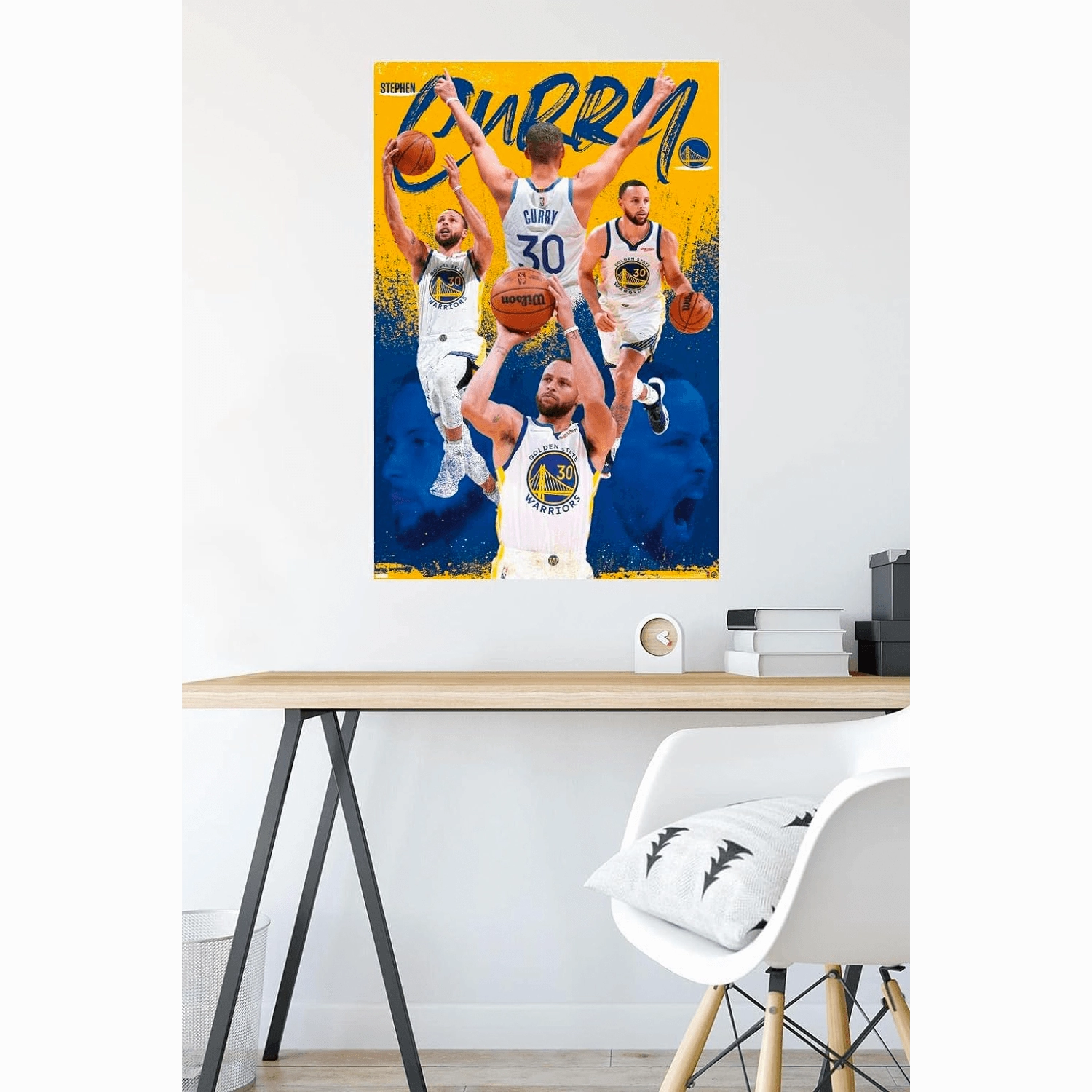 Steph Curry Golden State Warriors Trends NBA 61 x 91.5cm Montage Poster