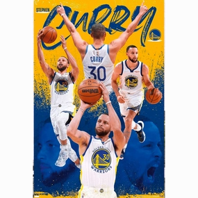 Steph Curry Golden State Warriors Trends NBA 61 x 91.5cm Montage Poster