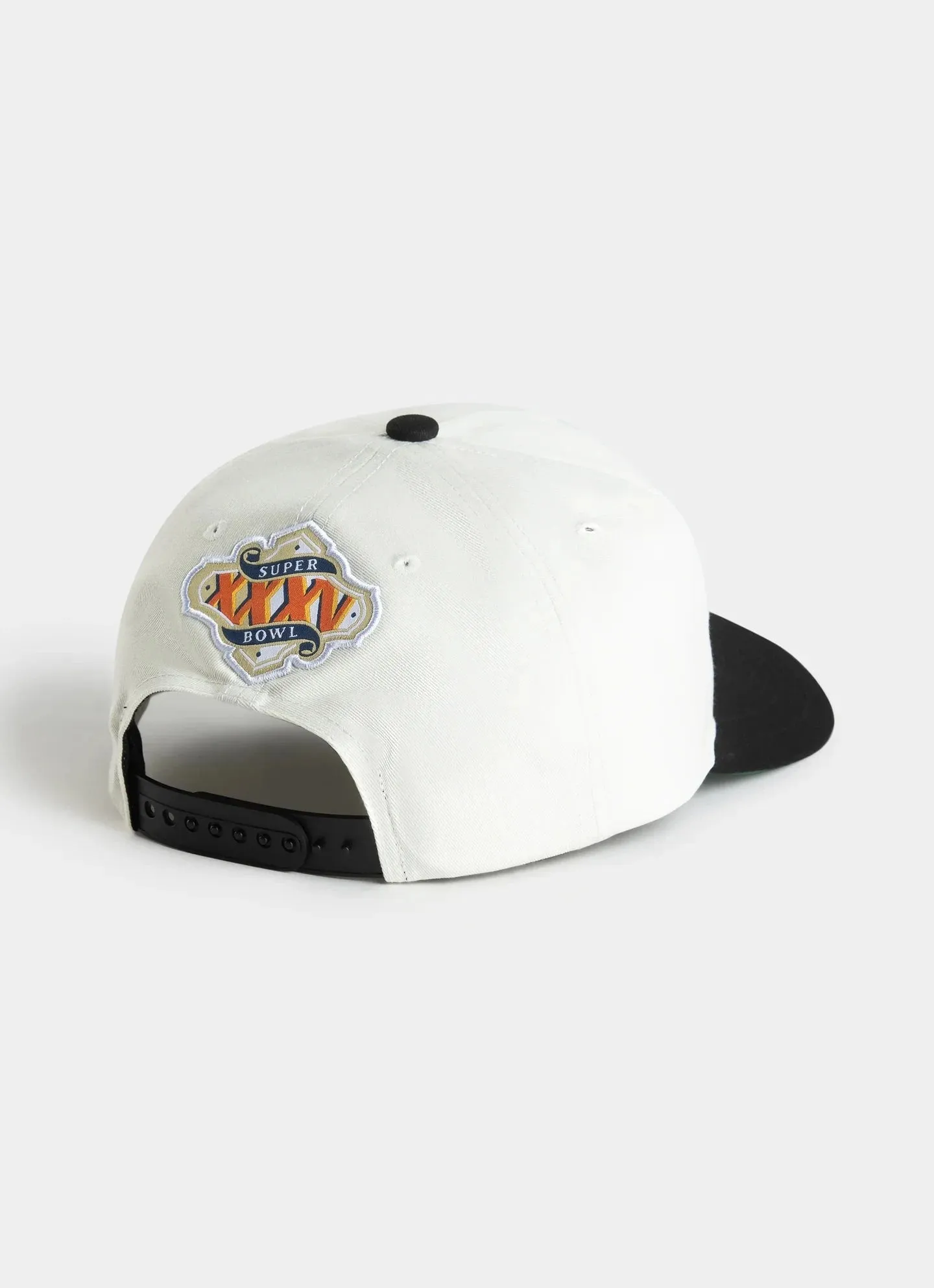 Super Bowl XXXV Mitchell & Ness NFL Origins Deadstock Snapback Hat - Cream