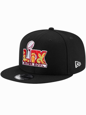 Super Bowl LIX New Era NFL Logo 9FIFTY Snapback Hat - Black