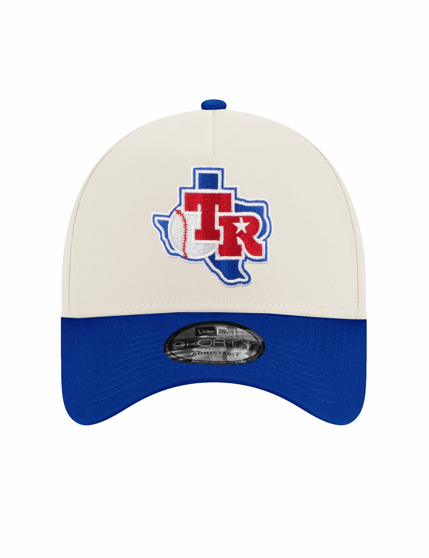 Texas Rangers New Era MLB Arlington 9FORTY A-Frame Snapback Hat - Chrome