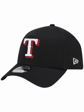 Texas Rangers New Era MLB Team 9FORTY A-Frame Snapback Hat - Black