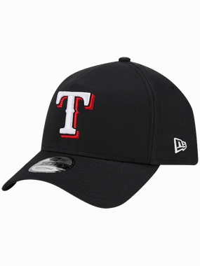 Texas Rangers New Era MLB Team 9FORTY A-Frame Snapback Hat - Black