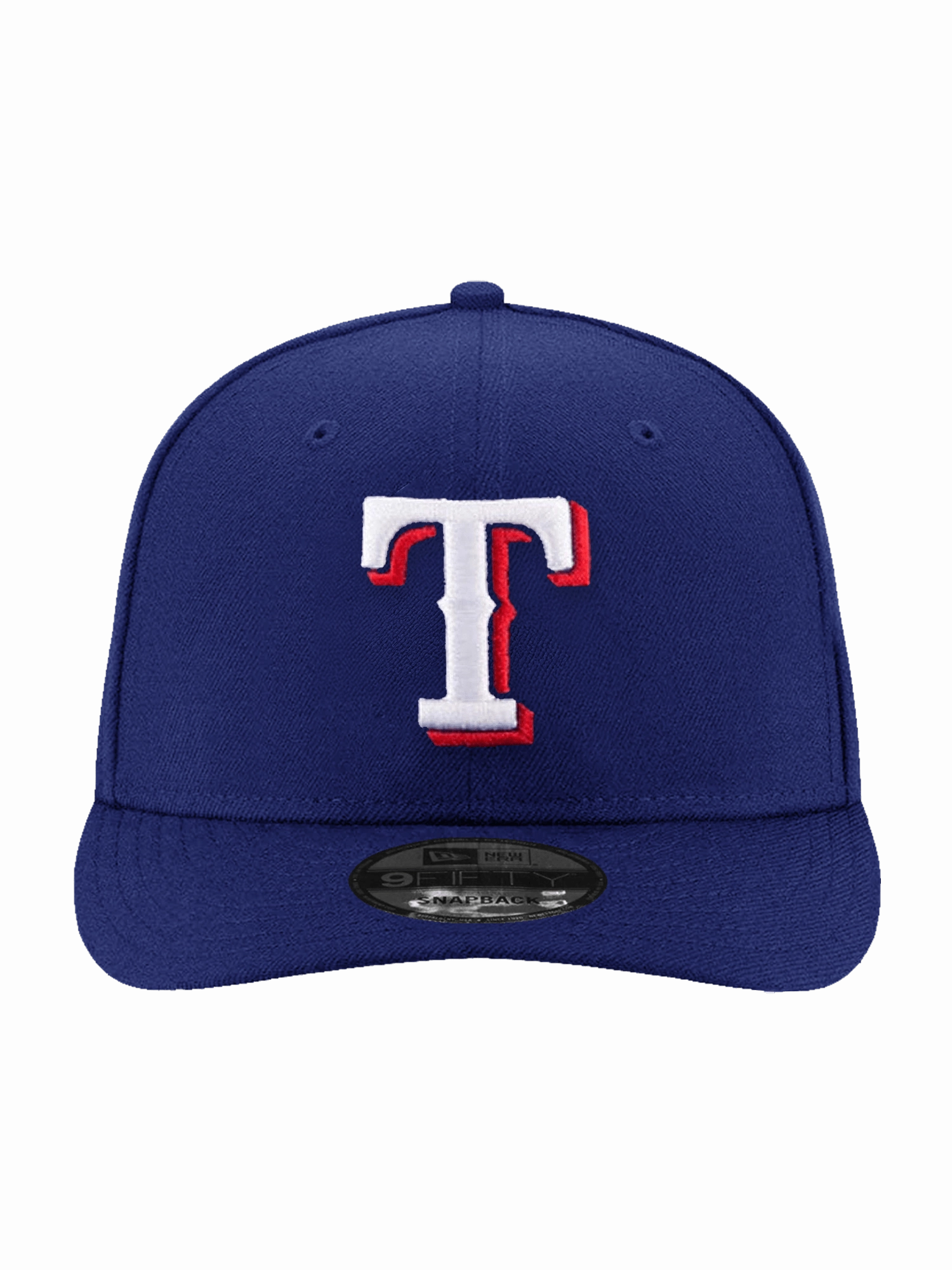Texas Rangers New Era MLB Team Pre-Curved 9FIFTY Snapback Hat - Blue