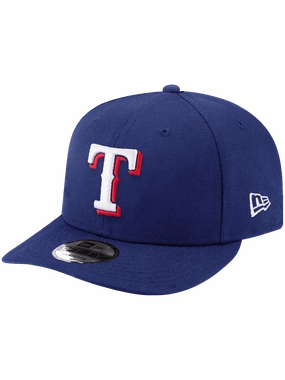 Texas Rangers New Era MLB Team Pre-Curved 9FIFTY Snapback Hat - Blue