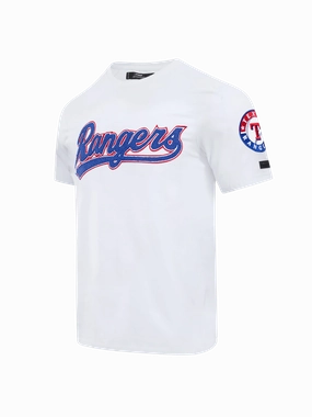 Texas Rangers Pro Standard MLB Team Chenille Flex T-Shirt - White