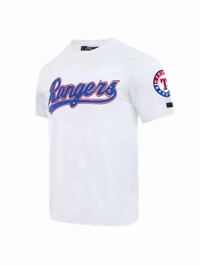 Texas Rangers Pro Standard MLB Team Chenille Flex T-Shirt - White