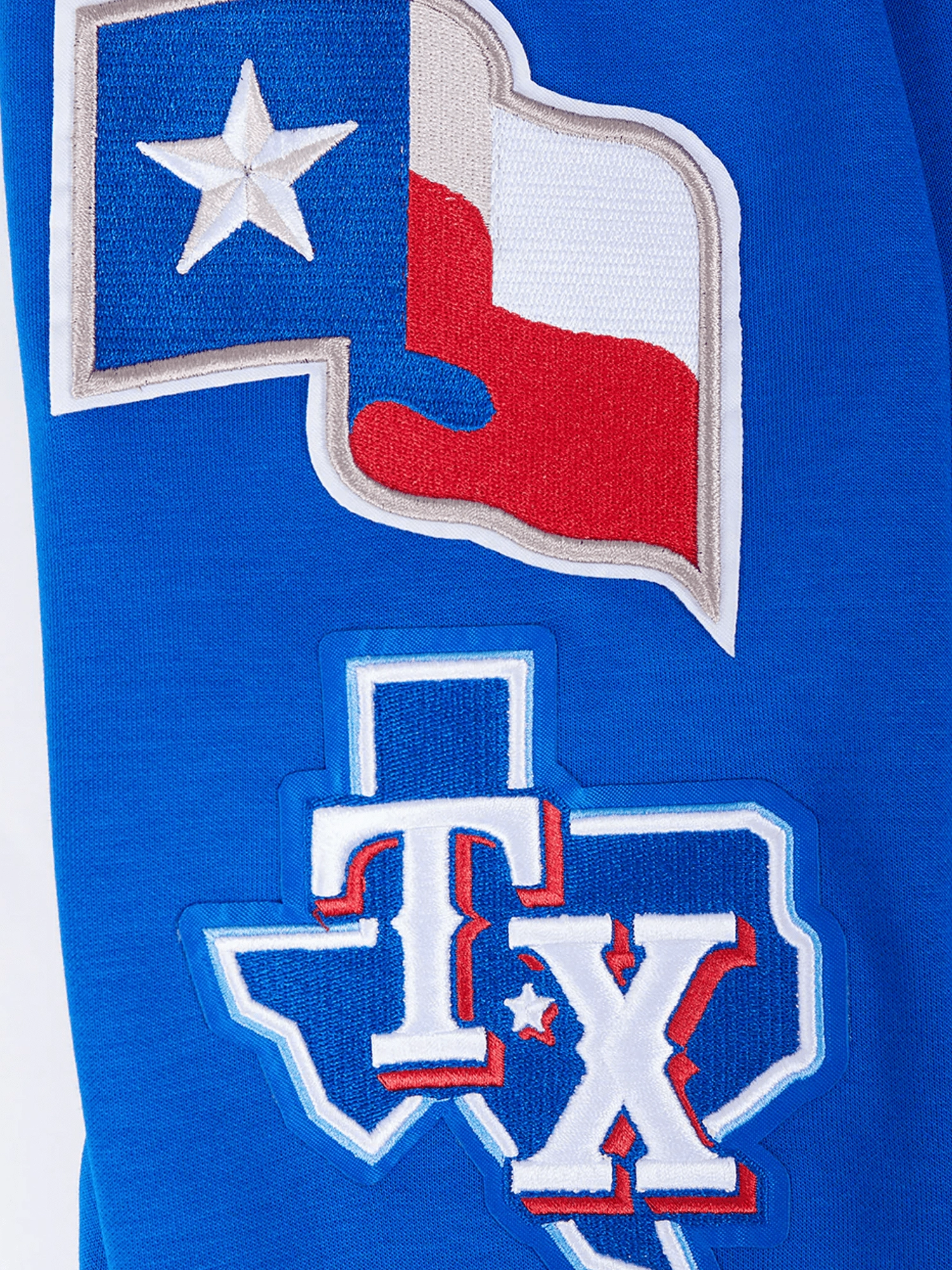 Texas Rangers Pro Standard MLB Team Chenille Hoodie Jumper  - Blue