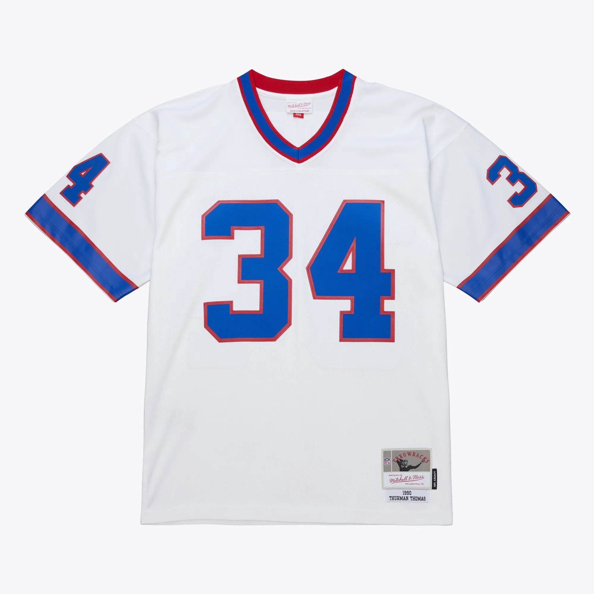 Thurman Thomas Buffalo Bills Mitchell & Ness NFL 1990 Legacy Jersey - White