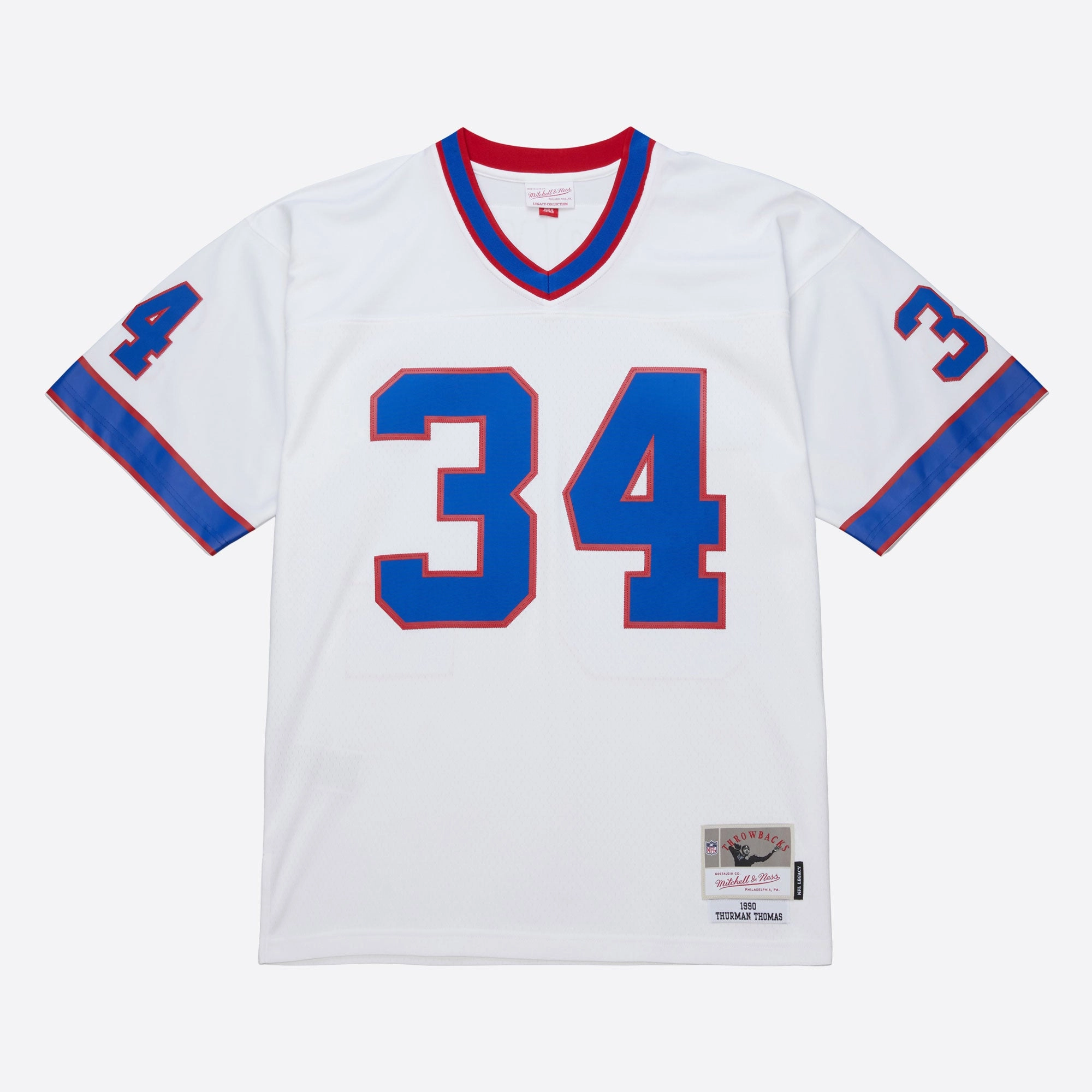 Thurman Thomas Buffalo Bills Mitchell & Ness NFL 1990 Legacy Jersey - White