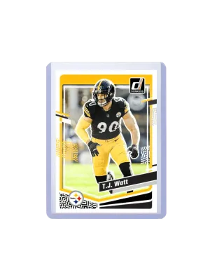 TJ Watt Pittsburgh Steelers Panini NFL 23-24 Donruss Card