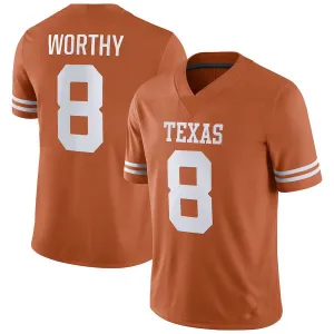 T.Longhorns #8 Xavier Worthy NIL Replica Football Jersey Texas Orange Stitched American College Jerseys