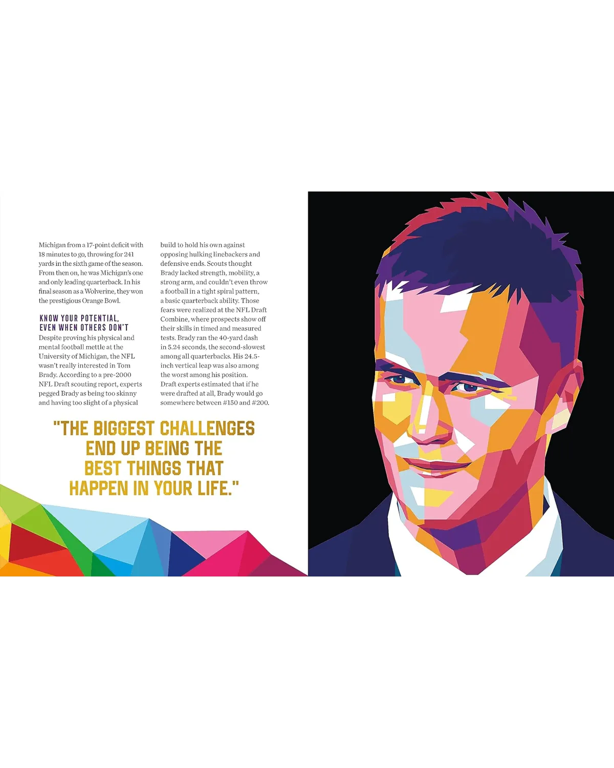Tom Brady Life Lessons From a Legend NFL Hardcover Book
