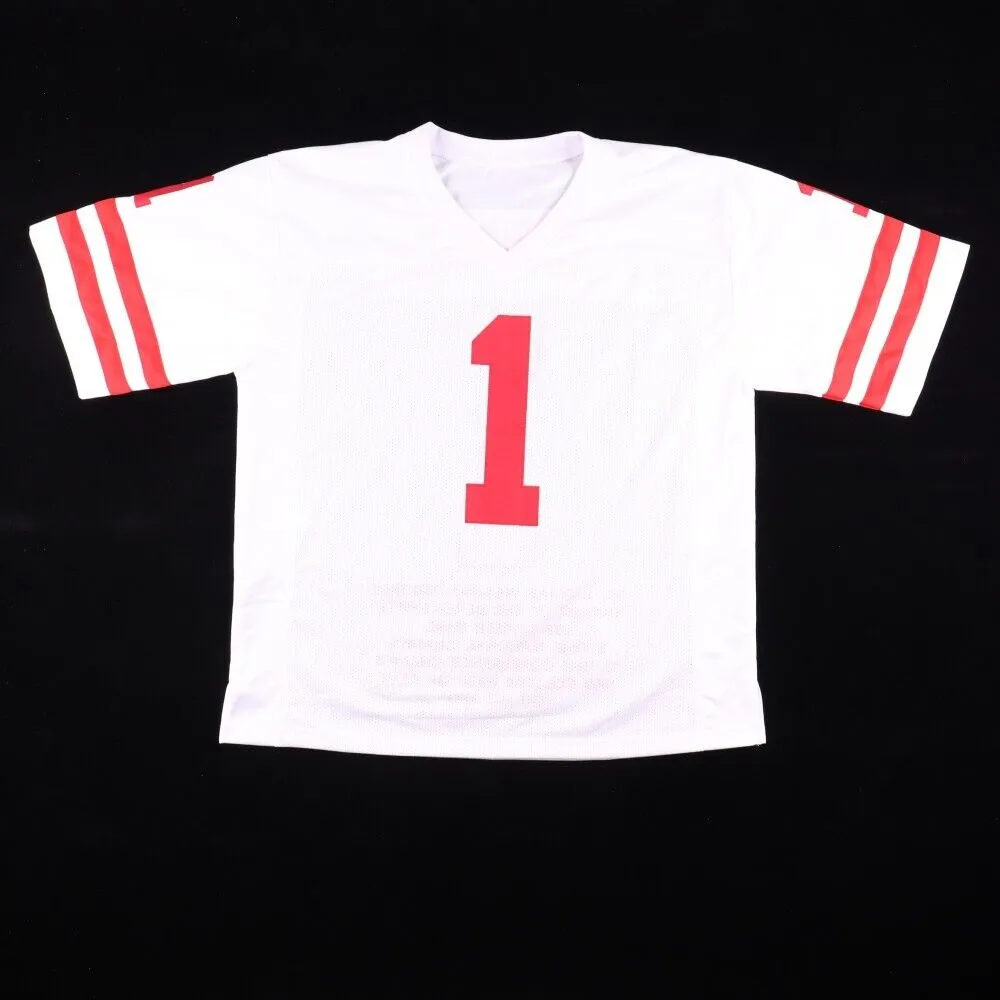 .Tom Osborne Signed Nebraska Cornhuskers Jersey (JSA COA) Head Coach 1973 /1997