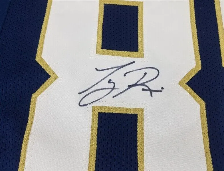 Tony Rice Signed Notre Dame Fighting Irish 88 Nat'l Champs Custom Jersey (JSA)