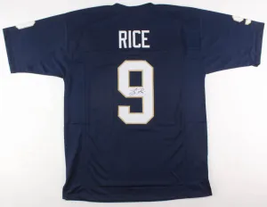 Tony Rice Signed Notre Dame Fighting Irish Jersey (JSA COA)Heisman Finalist 1989