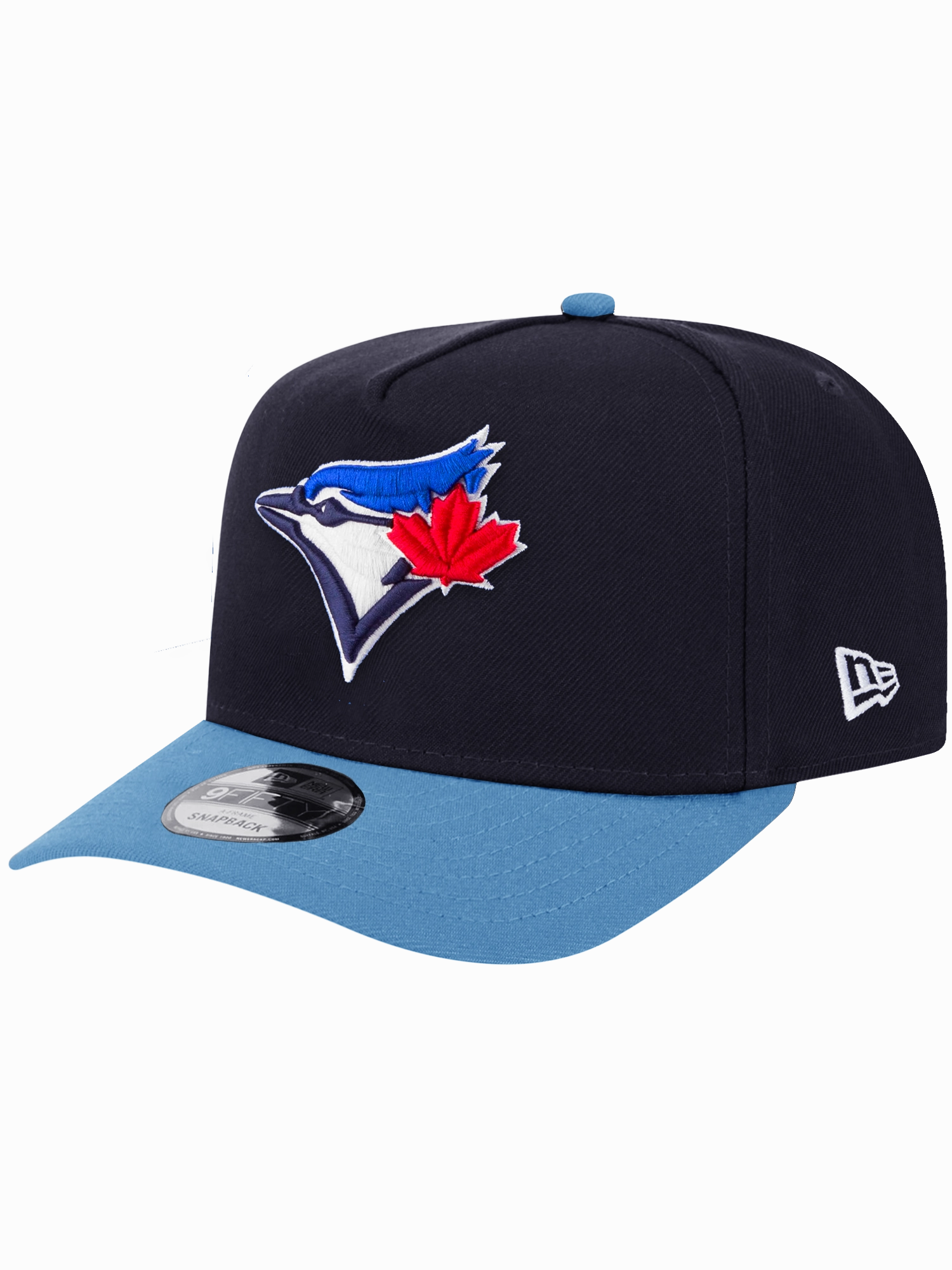 Toronto Blue Jays New Era MLB Team 2T Pre-Curved 9FIFTY A-Frame Snapback Hat - Navy