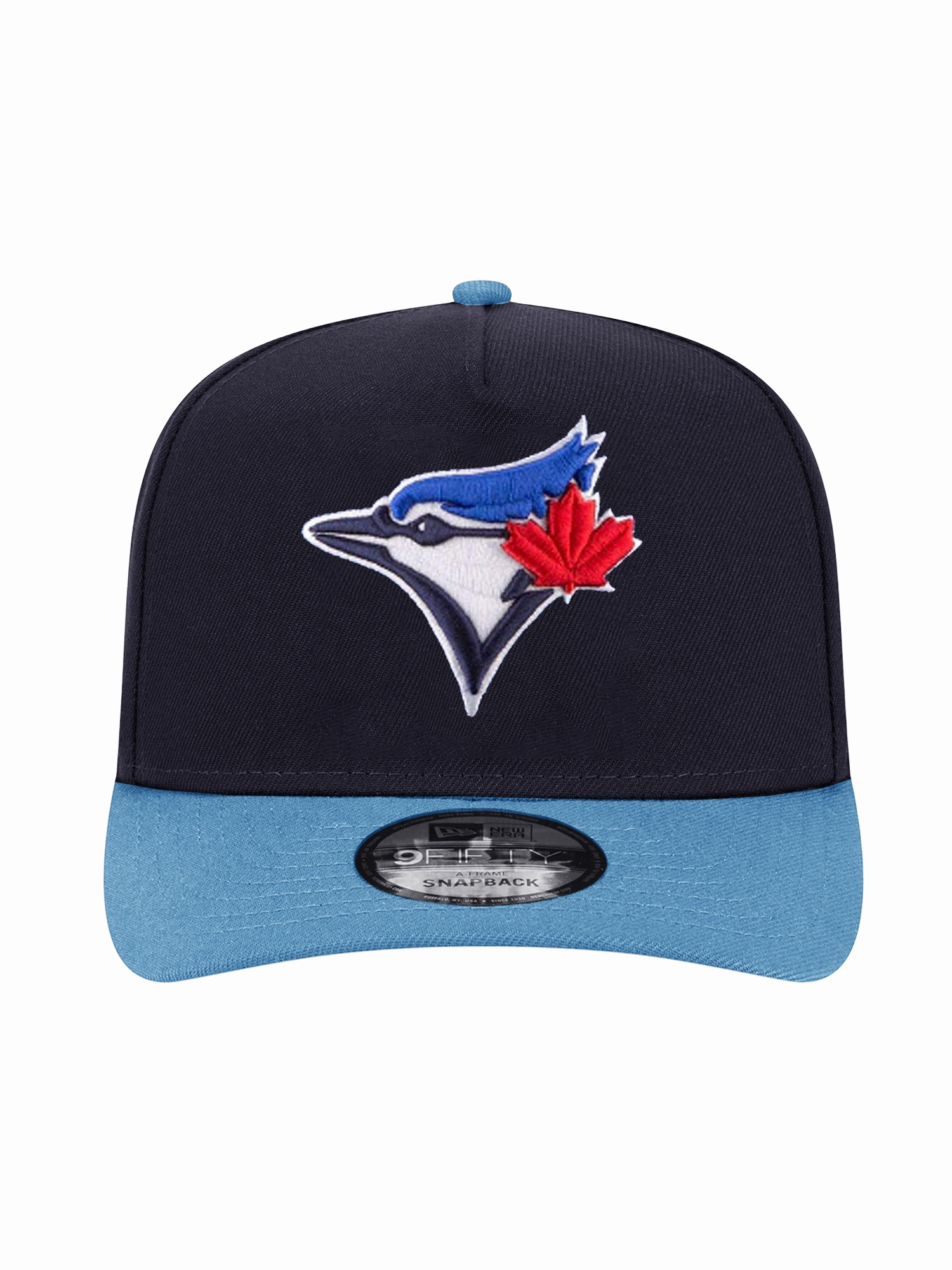 Toronto Blue Jays New Era MLB Team 2T Pre-Curved 9FIFTY A-Frame Snapback Hat - Navy
