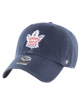 Toronto Maple Leafs '47 MLB Team Alt Clean Up Strapback Hat - Navy