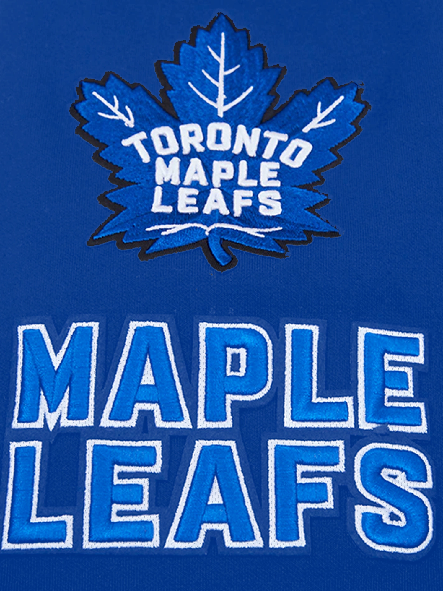 Toronto Maple Leafs Pro Standard NHL Team Chenille Hoodie Jumper - Blue
