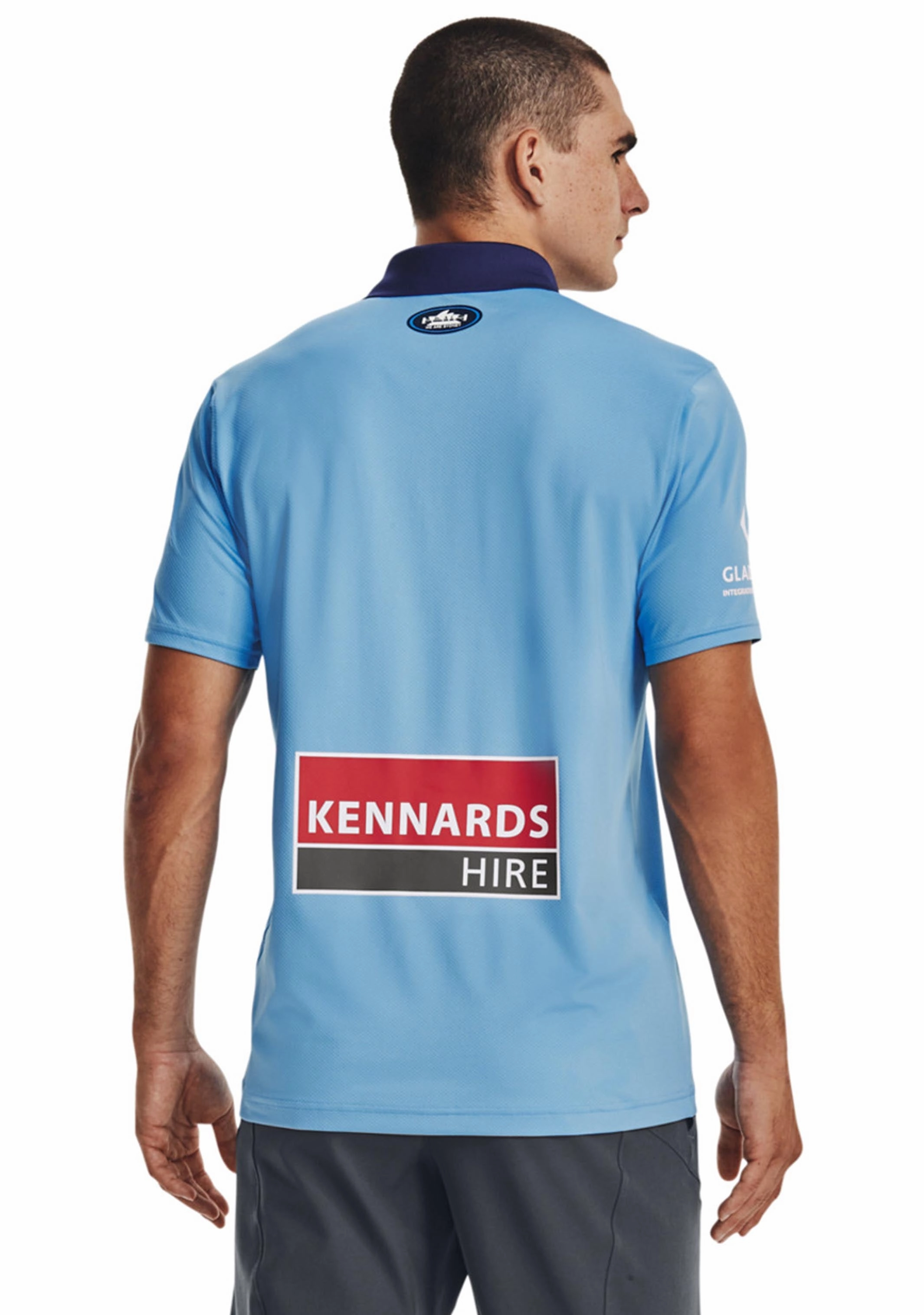 Under Armour Mens Sydney FC 22/23 Club Polo Sky Blue